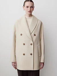 Manteau en Sergé à Boutonnage Double