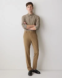 Pantalon Habillé Texturé à Coupe Étroite