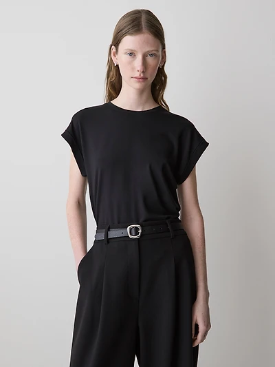 Extended-Sleeve Crew-Neck Tee