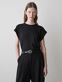 Extended-Sleeve Crew-Neck Tee