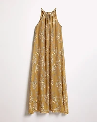 Sleeveless Halter-Neck Maxi Dress