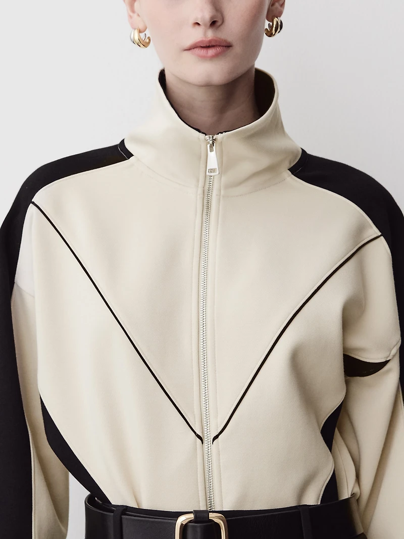 Colour-Block Tracksuit Jacket