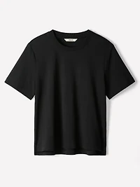 T-Shirt en Coton à Manches Courtes