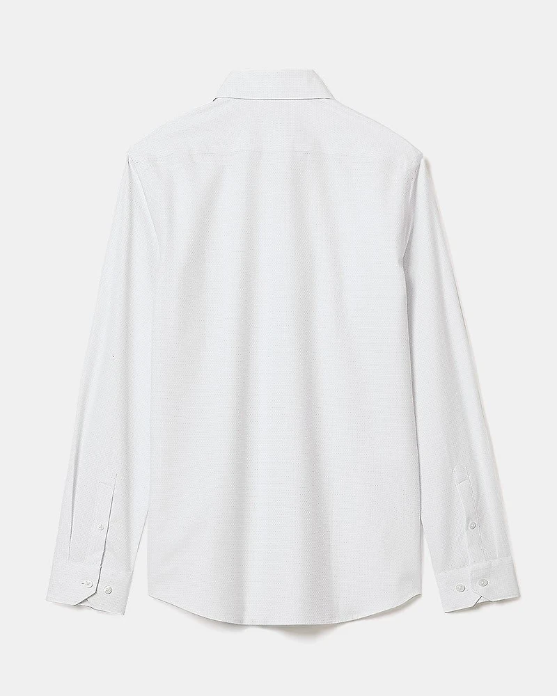 Slim-Fit Dress Shirt with Micro Dots