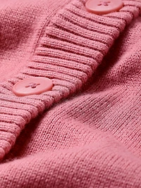 Cardigan en Laine à Manches Longues et Col Rond