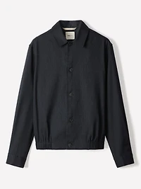 Linen-Blend Milkman Jacket