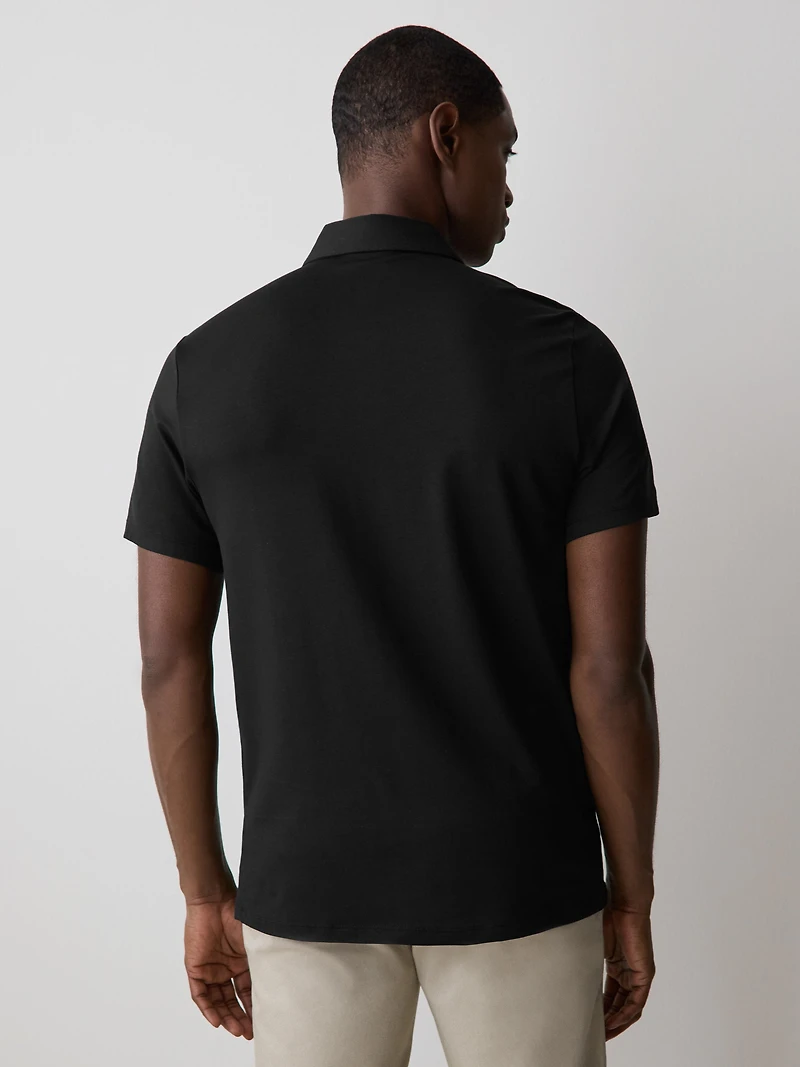 Short-Sleeve Supima (R) Cotton Jersey Polo