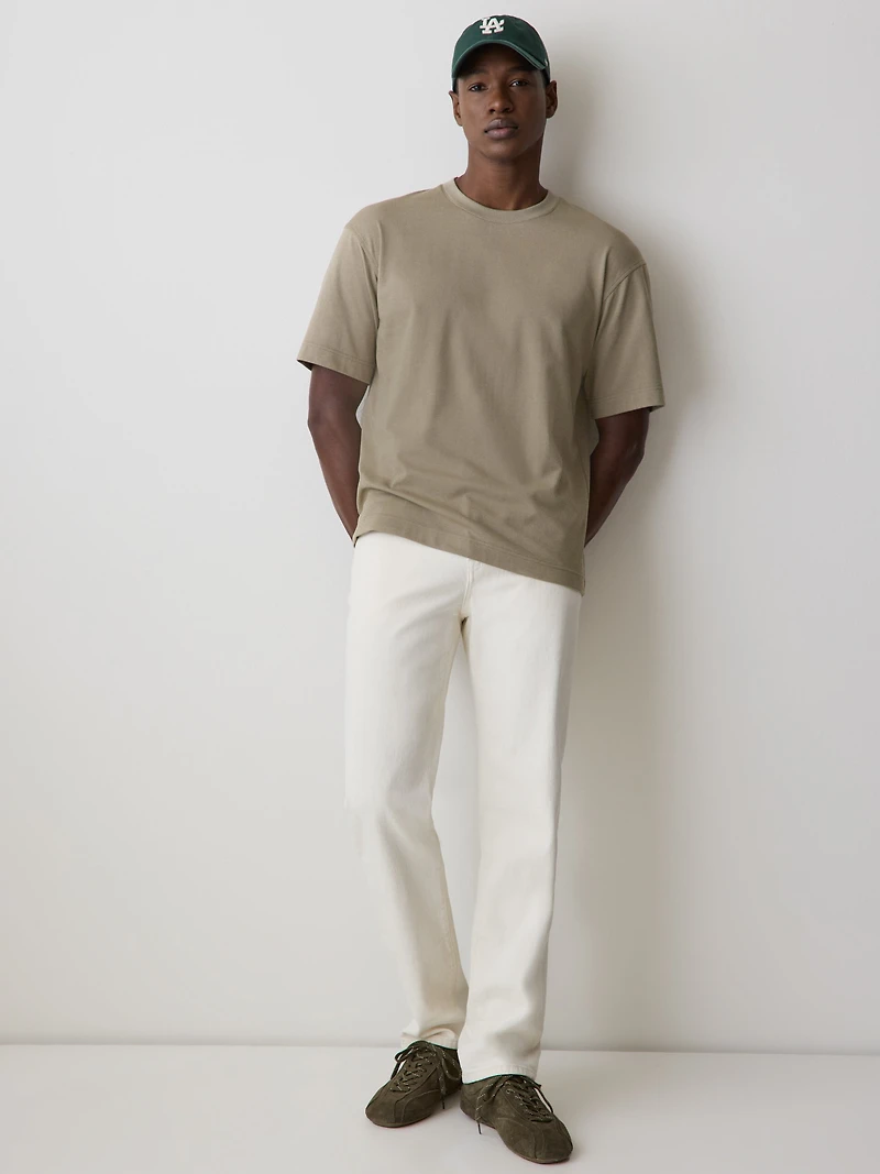 Oversized Short-Sleeve Crew-Neck Tee