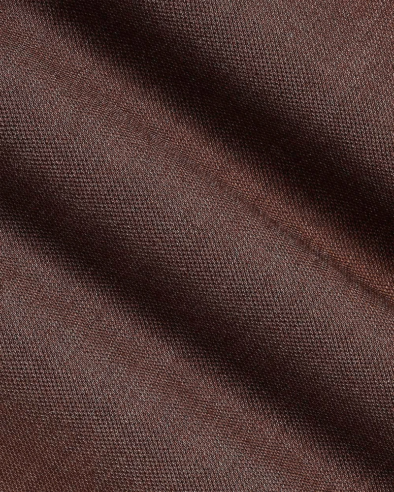 Slim-Fit Brown Suit Pant