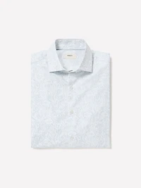 Slim-Fit Dress Shirt with Floral Pattern