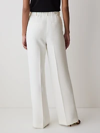 Pantalon à Taille Haute et Jambe Large