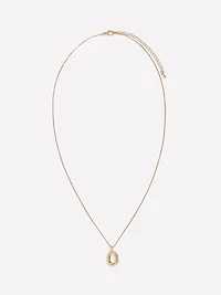 Collier à Pendentif Sculptural en Métal