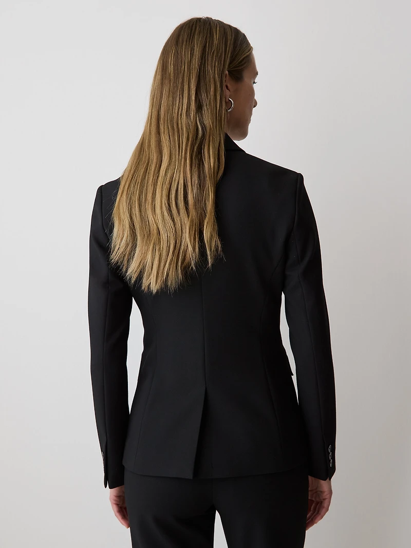 Veston Ajusté Figue à Trois Boutons