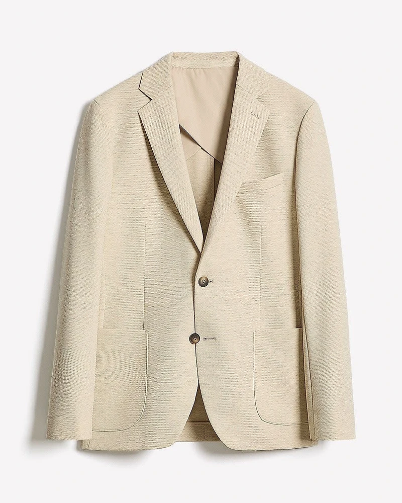 Veston en Tricot à Coupe Étroite