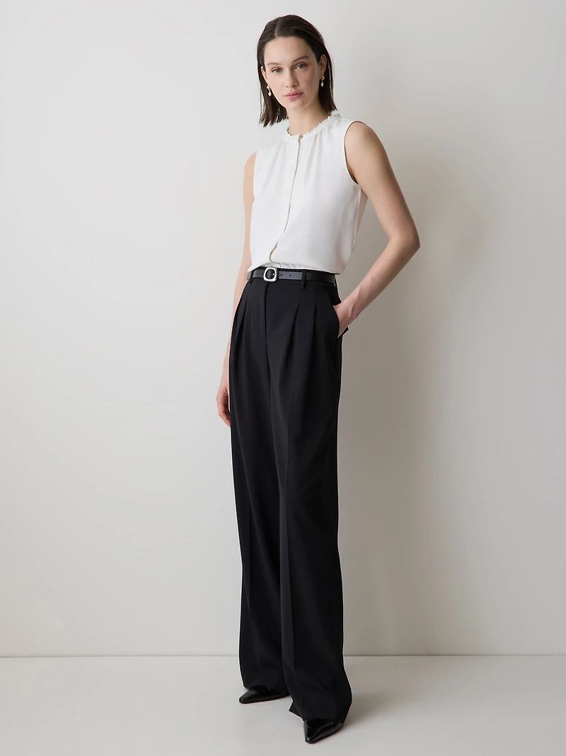 Blouse Boutonnée Sans Manches