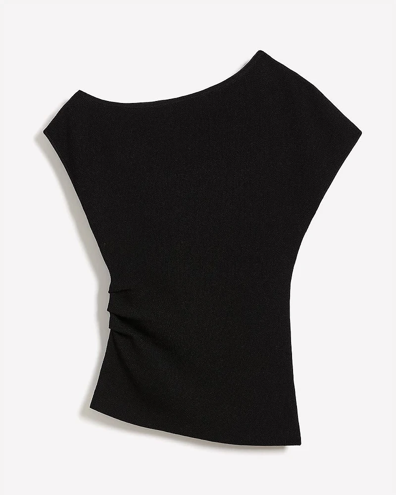 Long Asymmetrical Draped Sweater