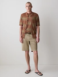 Pull Sans Manches à Col Rond en Mélange de Lin