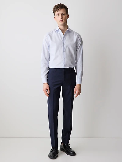 Slim-Fit Dotted Dress Shirt