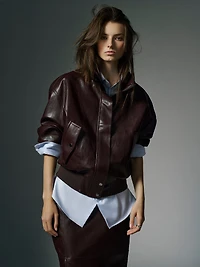 Veste en Faux Cuir