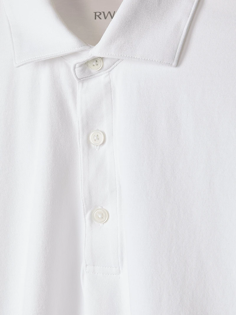 Polo Jersey à Manches Courtes en Coton Supima (R)