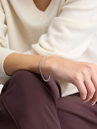 Bracelet Tennis à Zircons Carrés