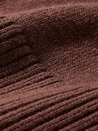 Cardigan en Laine à Manches Longues et Col Rond