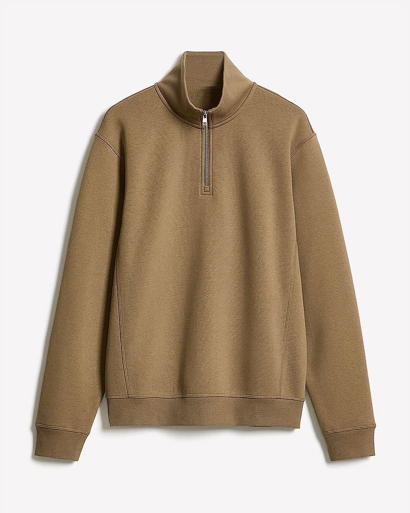 Pull à Col Montant Zippé et Manches Longues