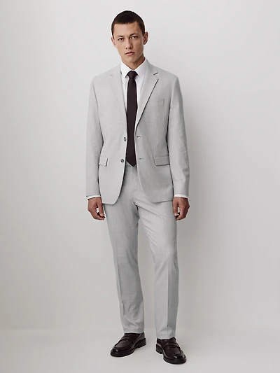 Essential Tailored Fit Light Grey Suit Pant