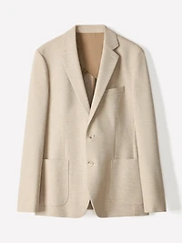 Veston en Tricot à Coupe Étroite