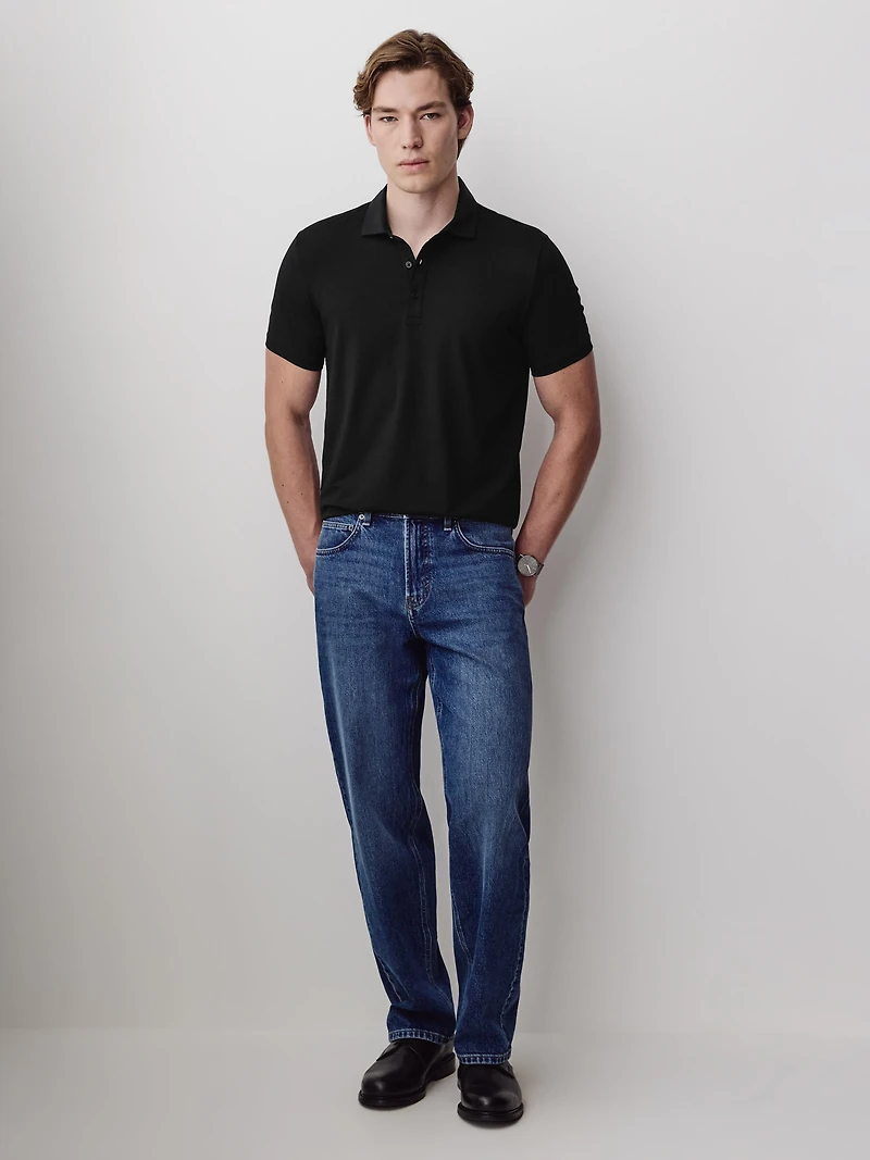 Short-Sleeve Supima (R) Cotton Jersey Polo