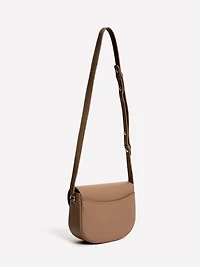 Faux Leather Cross-Body Bag