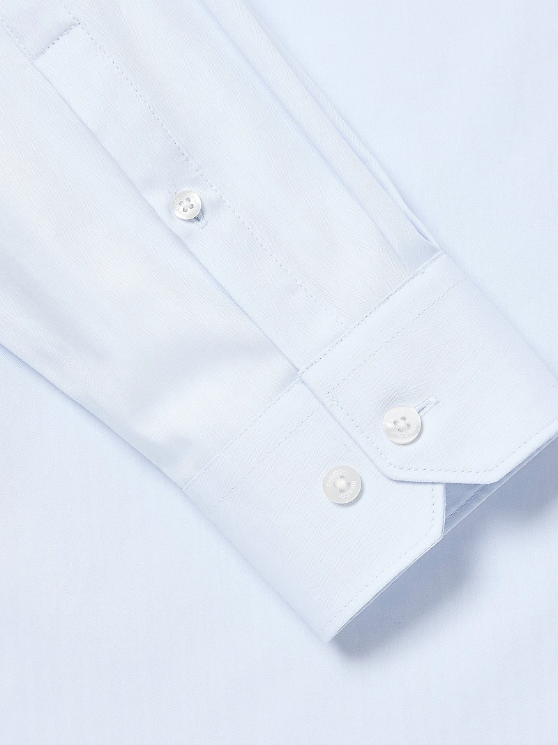Chemise Habillée à Chevrons Coupe Régulière