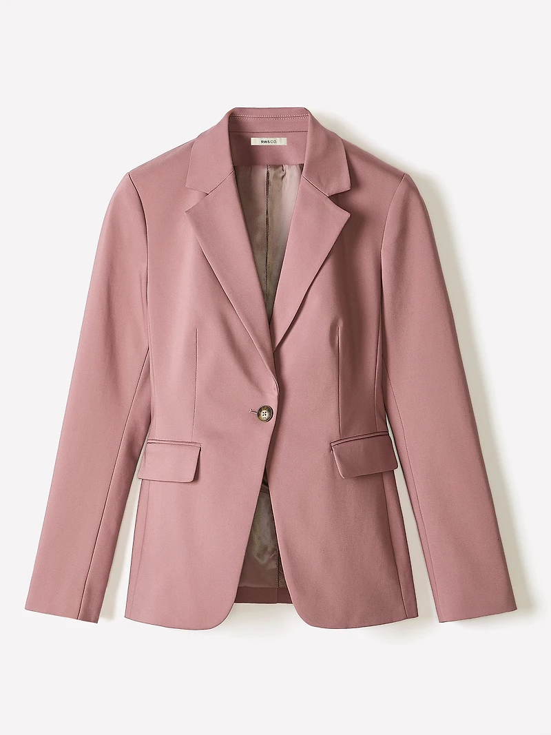 Limitless One-Button Fitted Blazer