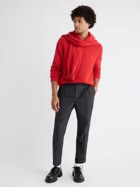 Pull à Col Rond en Laine D'Agneau