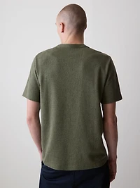 Short-Sleeve Crew-Neck Burnout T-Shirt
