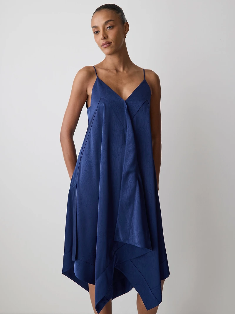 Sleeveless V-Neck Midi Dress