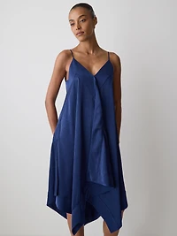 Sleeveless V-Neck Midi Dress