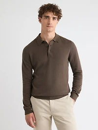 Pull Polo à Manches Longues