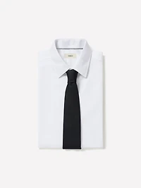 Chemise Habillée Unie en Coton Supima (R) à Coupe Régulière