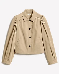 Veste Courte à Col Chemisier