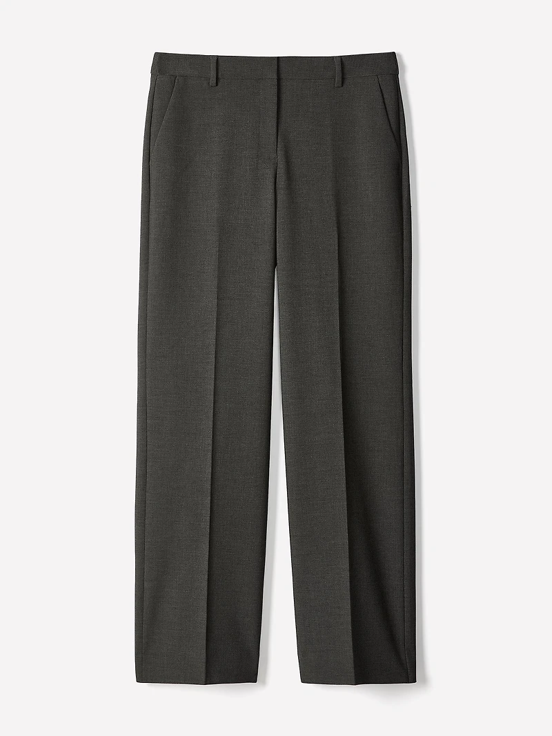Mid-Rise Wide-Leg Heavy Twill Pant