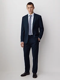Pantalon de Complet Essentiel Coupe Ajustée Marine