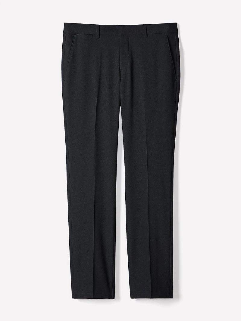 Pantalon de Complet à Coupe Étroite en Tissu Technique
