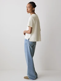 Short-Sleeve Cotton Basic Tee