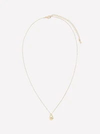 Chaîne Délicate avec Pendentif Cadenas en Coeur