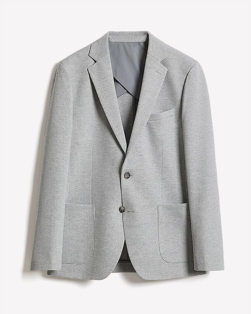 Veston en Tricot à Coupe Étroite