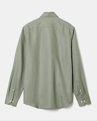 Tailored-Fit Linen Dress Shirt