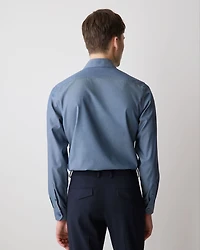 Tailored-Fit Denim-Like Dress Shirt
