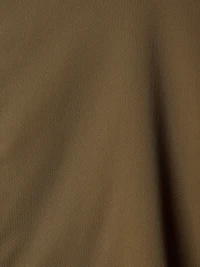 Short-Sleeve Mock-Neck Cape Blouse