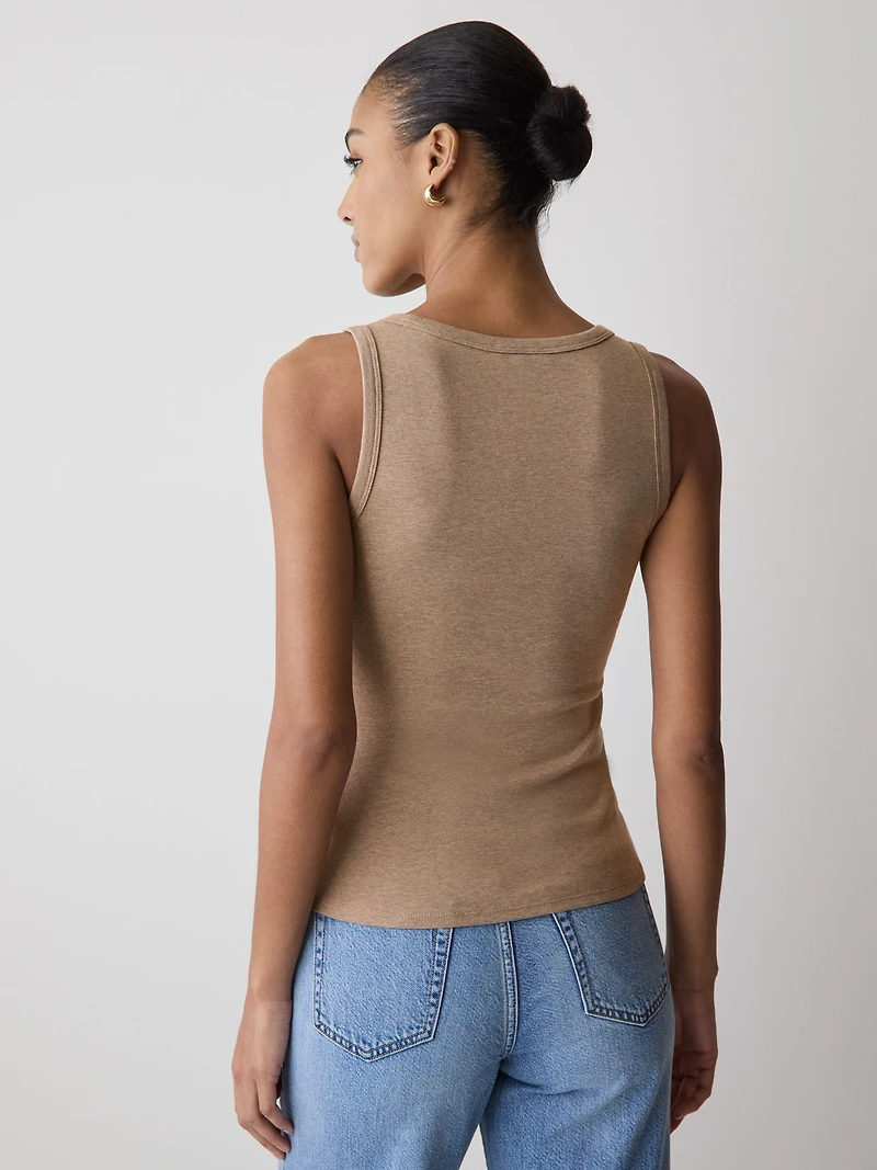 Scoop-Neck Cami with Wide Straps